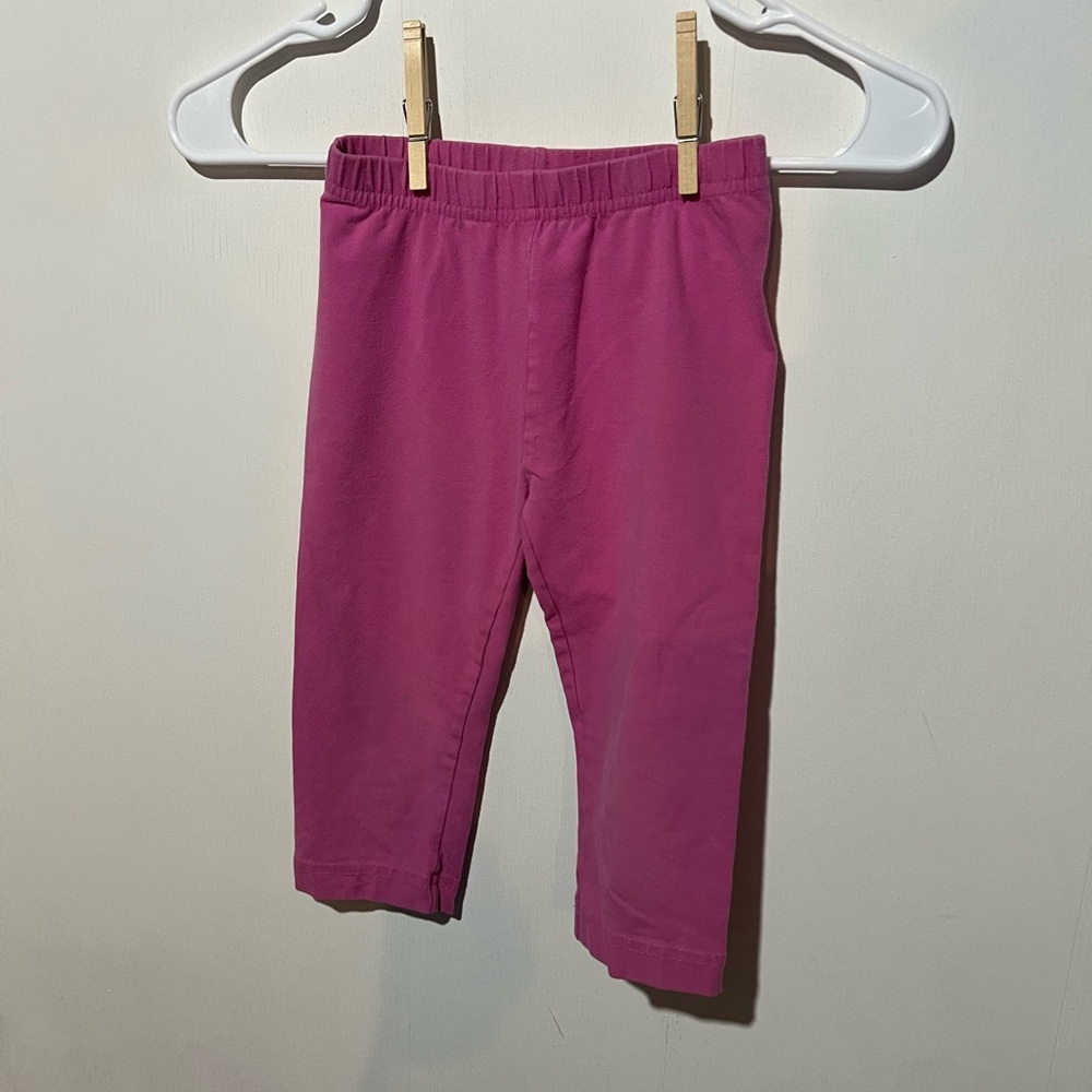 Hanna Andersson Pink Stretchy Knit Capri Leggings